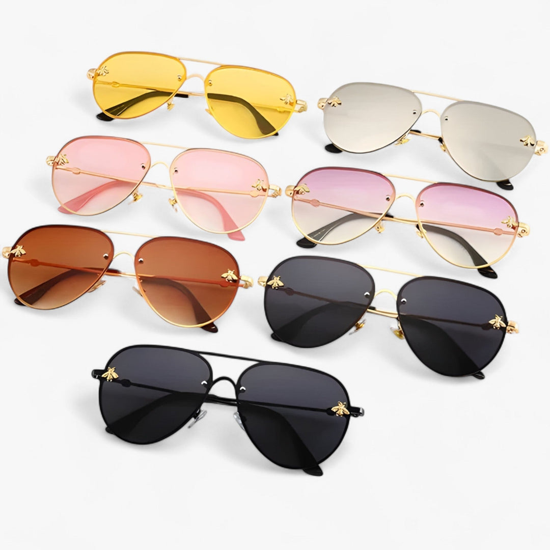Vintage Pilot Sunglasses with Bee Detail – Halcyon | Stornfield