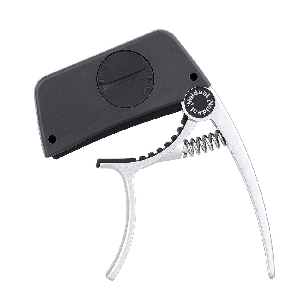 Capo & Tuner "TuneGrip" – 2-in-1 Guitar accessory with LCD screen | Stornfield