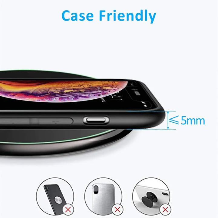 Stornfield | 30W Fast Wireless Charging Pad | Premium USB C Charging Cable MagSafe Charger for Apple iPhone, Samsung & Android - Fast Wireless Charging Pad