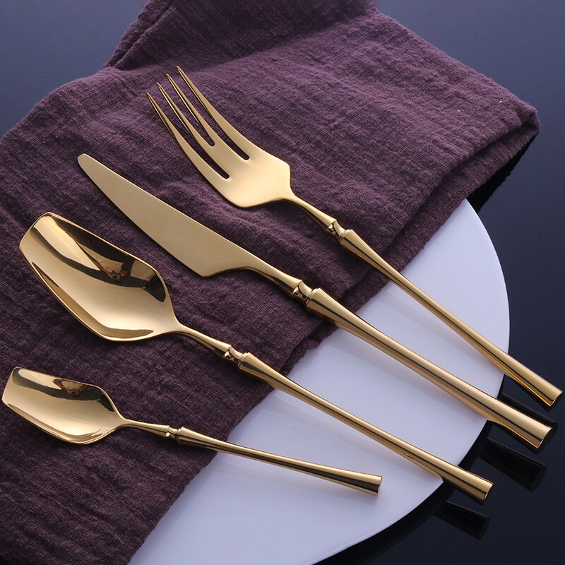 Gold Stainless Steel Cutlery Set | Stornfield