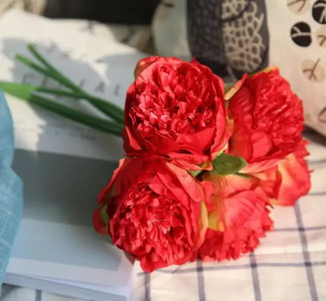 Stornfield | Large Peony Silk Flower Bouquet