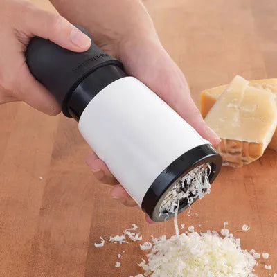 Stornfield | Stainless Steel Cheese Grater GRATEVO DuoCut | Including 2 Cutting Inserts | Robust Cheese Slicer & Vegetable Grater