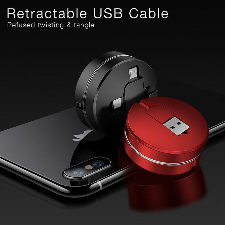 3 in 1 Retractable Charging Cable | Stornfield
