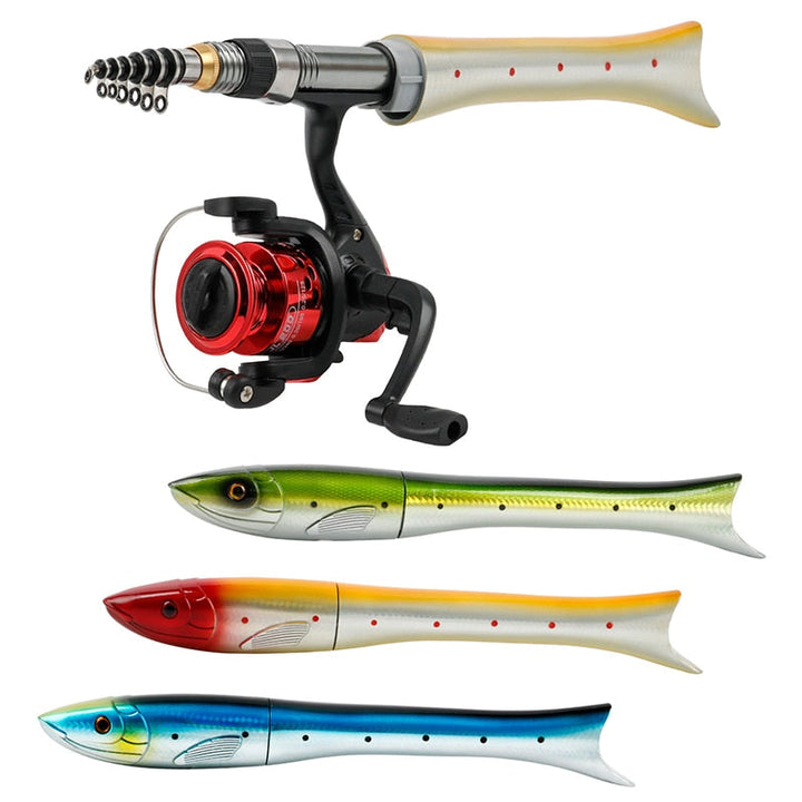 Stornfield | Mini Fish Shaped Collapsible Fishing Rod Pole
