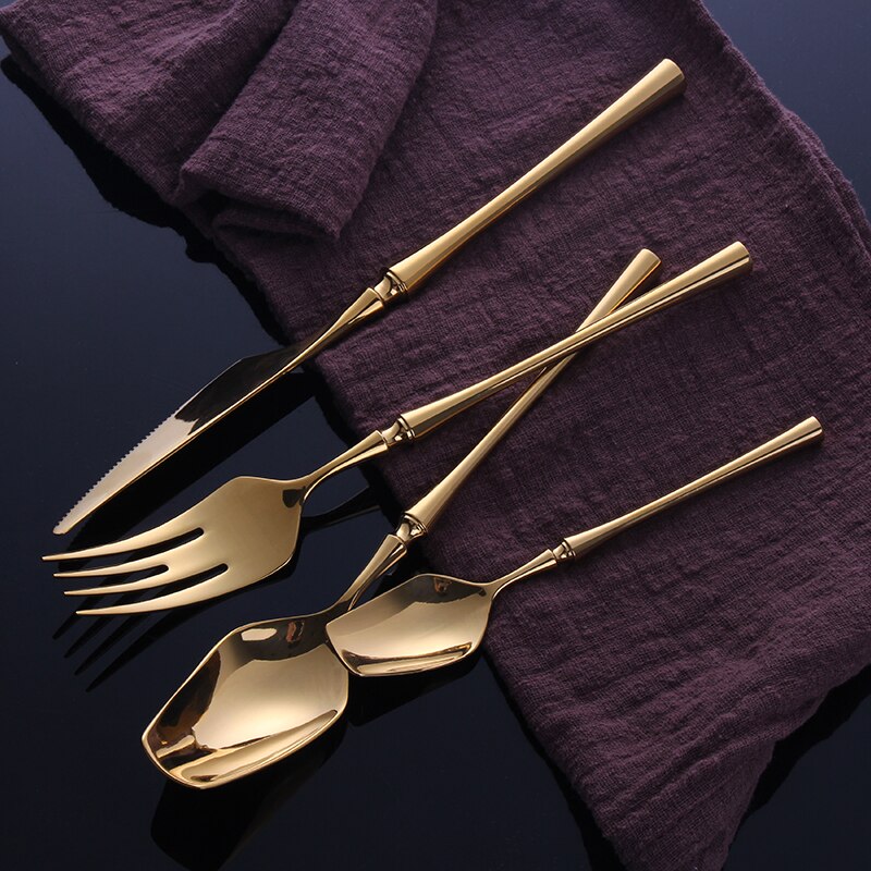 Gold Stainless Steel Cutlery Set | Stornfield