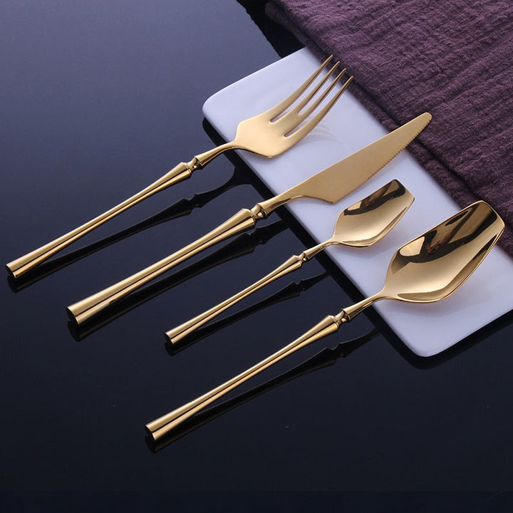 Gold Stainless Steel Cutlery Set | Stornfield
