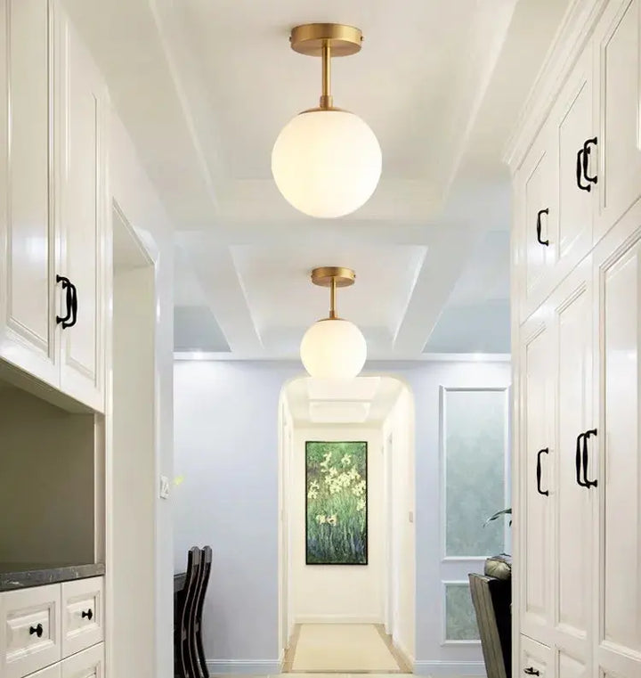 Stornfield | Elegant Ball Ceiling Light with LED Bulb for Your Chic Space