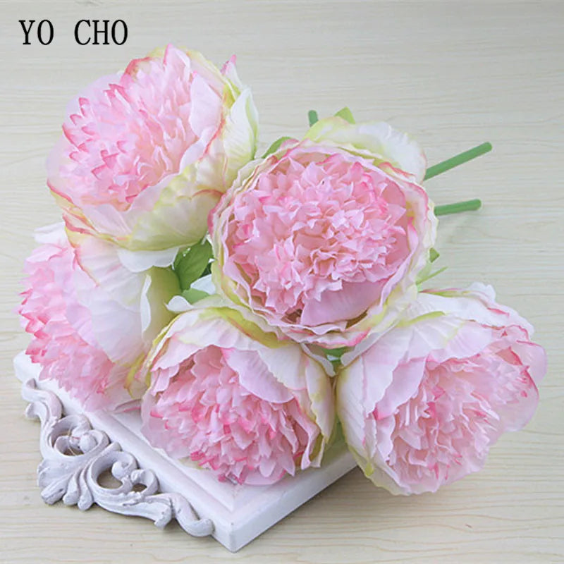 Stornfield | Large Peony Silk Flower Bouquet