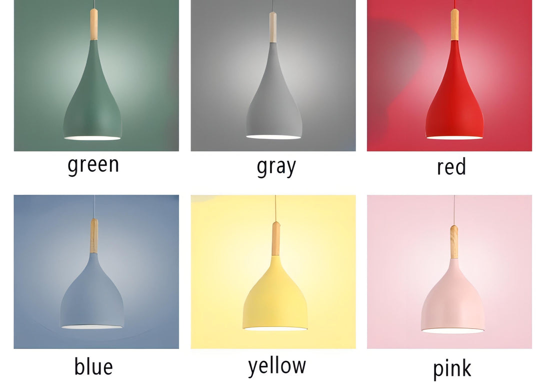 Stornfield | Talon - Modern Wooden Teardrop Pendant Light Scandinavian Ceiling Light