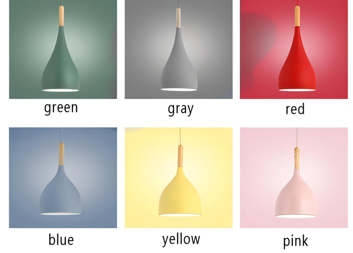 Stornfield | Talon - Modern Wooden Teardrop Pendant Light Scandinavian Ceiling Light