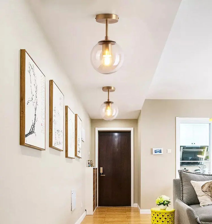 Stornfield | Elegant Ball Ceiling Light with LED Bulb for Your Chic Space