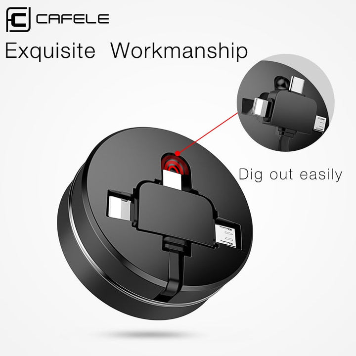 3 in 1 Retractable Charging Cable | Stornfield