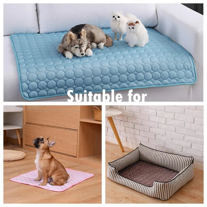 Summer Cooling Dog Mat: Breathable Pad for Dogs and Cats - Washable Pet Bed Blanket for Small, Medium, and Large Dogs, Ideal for Cars | Stornfield