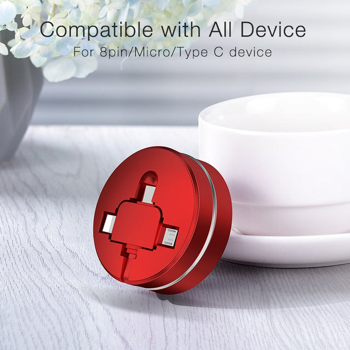 3 in 1 Retractable Charging Cable | Stornfield