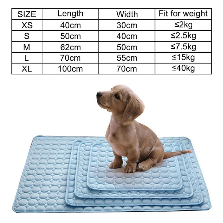 Summer Cooling Dog Mat: Breathable Pad for Dogs and Cats - Washable Pet Bed Blanket for Small, Medium, and Large Dogs, Ideal for Cars | Stornfield