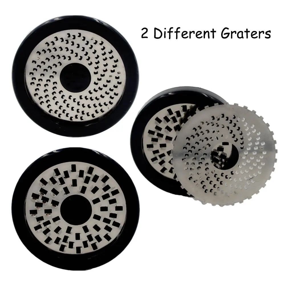 Stornfield | Stainless Steel Cheese Grater GRATEVO DuoCut | Including 2 Cutting Inserts | Robust Cheese Slicer & Vegetable Grater