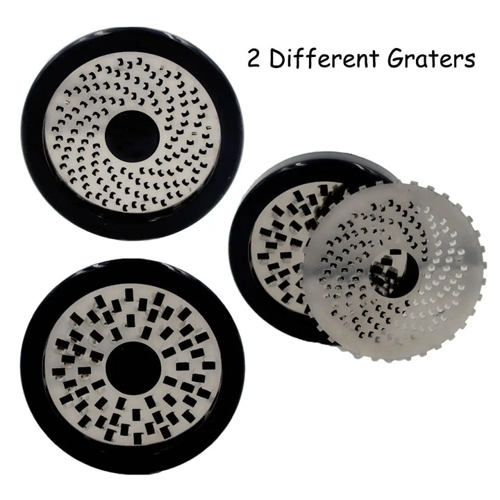 Stornfield | Stainless Steel Cheese Grater GRATEVO DuoCut | Including 2 Cutting Inserts | Robust Cheese Slicer & Vegetable Grater