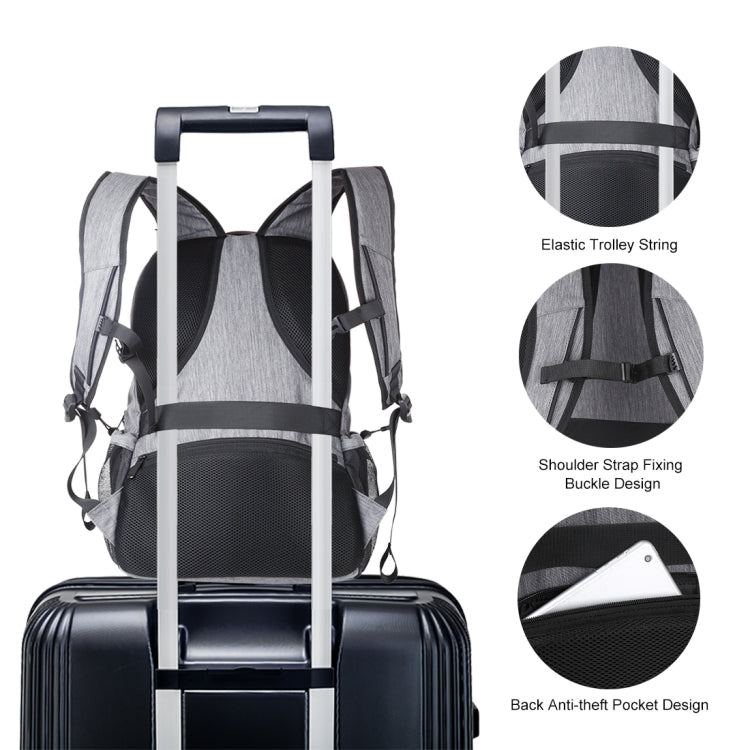 Stornfield | HAWEEL Canvas Double Shoulder Laptop Backpack (Gray)