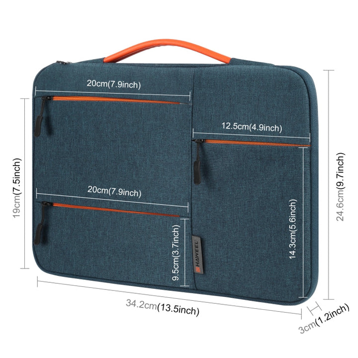 Stornfield | HAWEEL 33.0 cm Laptop Sleeve with Zipper, Carrying Case Bag for Macbook, Samsung, Lenovo Thinkpad, Sony, DELL Alienware, CHUWI, ASUS, HP, 13-inch - 13.5-inch Laptops (Navy Blue)