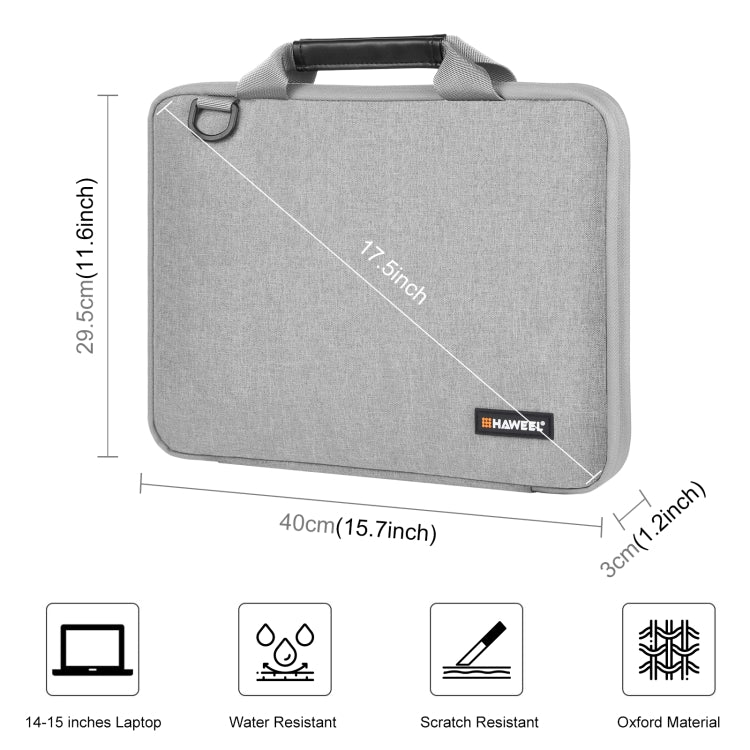 Stornfield | HAWEEL 14.0 inch - 16.0 inch Laptop Shoulder Bag Briefcase for MacBook, Lenovo ThinkPad, ASUS, HP (Grey)