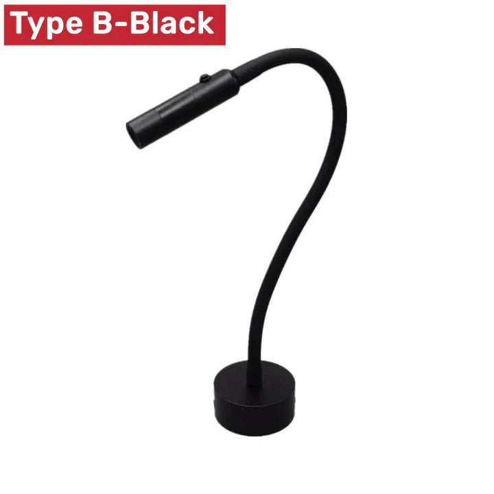 Stornfield | Modern Flexible LED Reading Wall Light with Switch for Bedroom and Office - 1W/3W