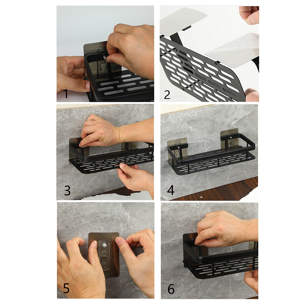Stornfield | Bathroom shelves Corner shelf no drilling shower shelf holder