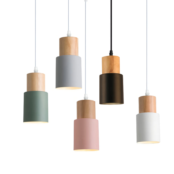 Stornfield | Jaziel - Nordic Round Wooden Pendant Lamp