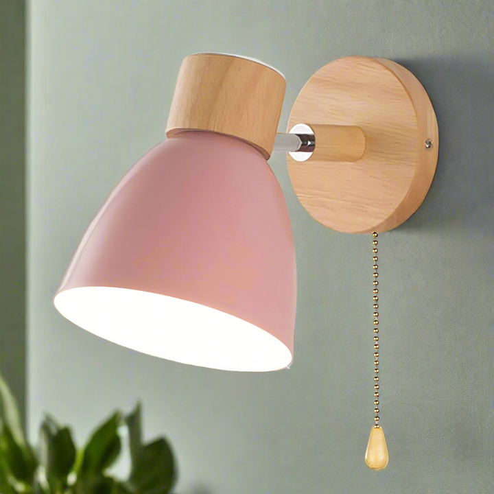 Stornfield | Frendorf - Nordic Modern Wooden Hanging Switch Wall Sconce