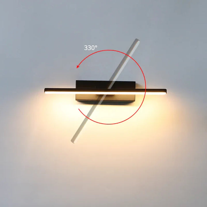 Stornfield | Modern Bedroom Wall Sconce with Rotation - Adjustable LED Wall Lamp Socket