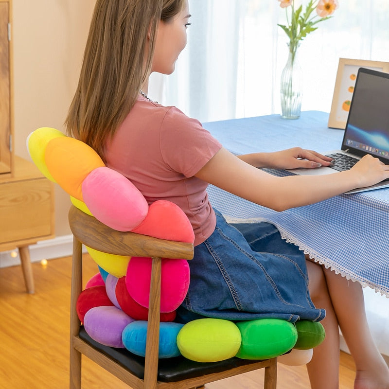 Stornfield | Colorful Sunflower Comfortable Plush Seat Cushion