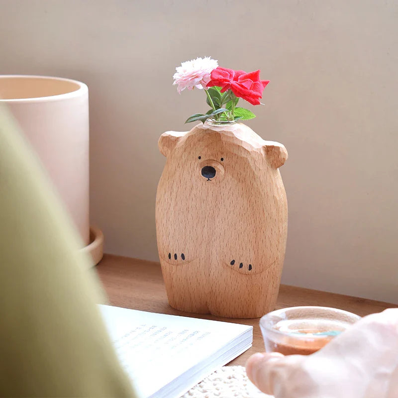 Joli petit vase ourson