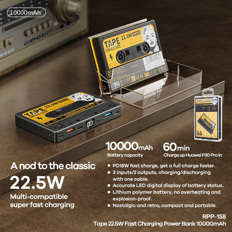 Retro Cassette Power Bank | Stonrfield