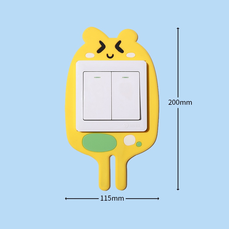 3D Luminous Cartoon Hook Outlet Sticker | Stornfield