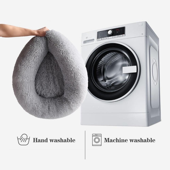 Stornfield | Donut Lit pour Chien en Peluche Calmant pour Chiens Petit à Grand