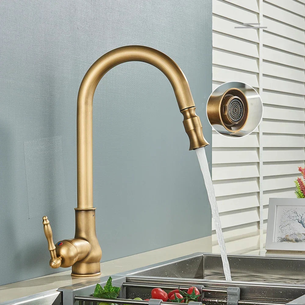 Antique brass faucet – Vintage design for the kitchen | Stornfield