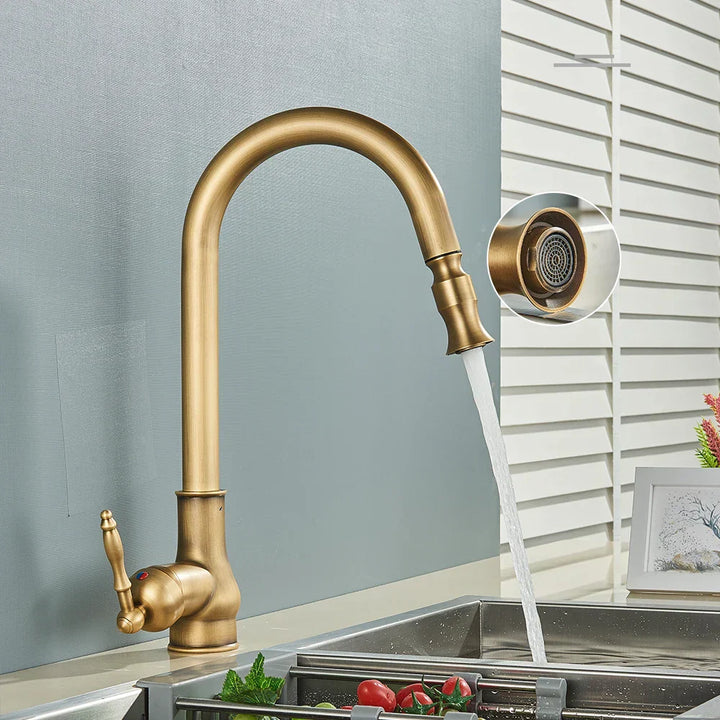 Antique brass faucet – Vintage design for the kitchen | Stornfield