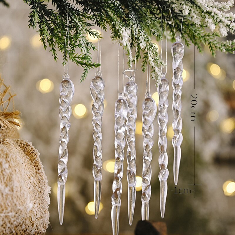 12Pcs Christmas Tree Decoration Artificial Icicles | Stornfield