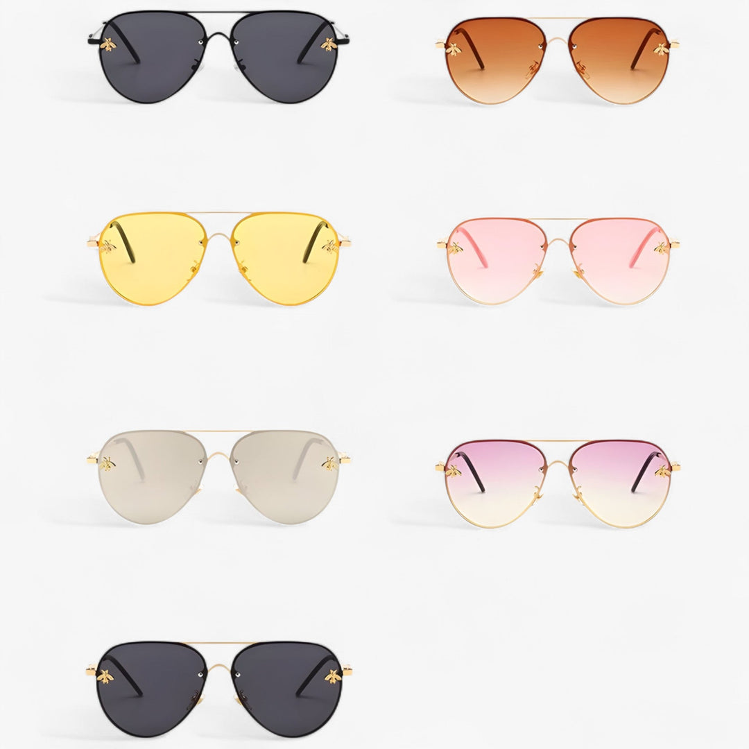 Vintage Pilot Sunglasses with Bee Detail – Halcyon | Stornfield
