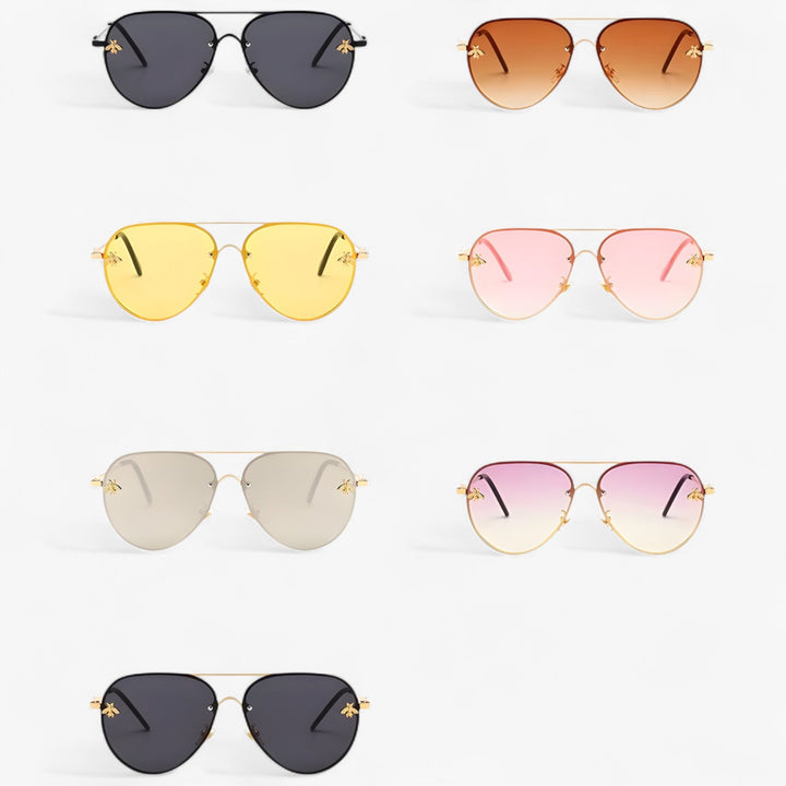 Vintage Pilot Sunglasses with Bee Detail – Halcyon | Stornfield