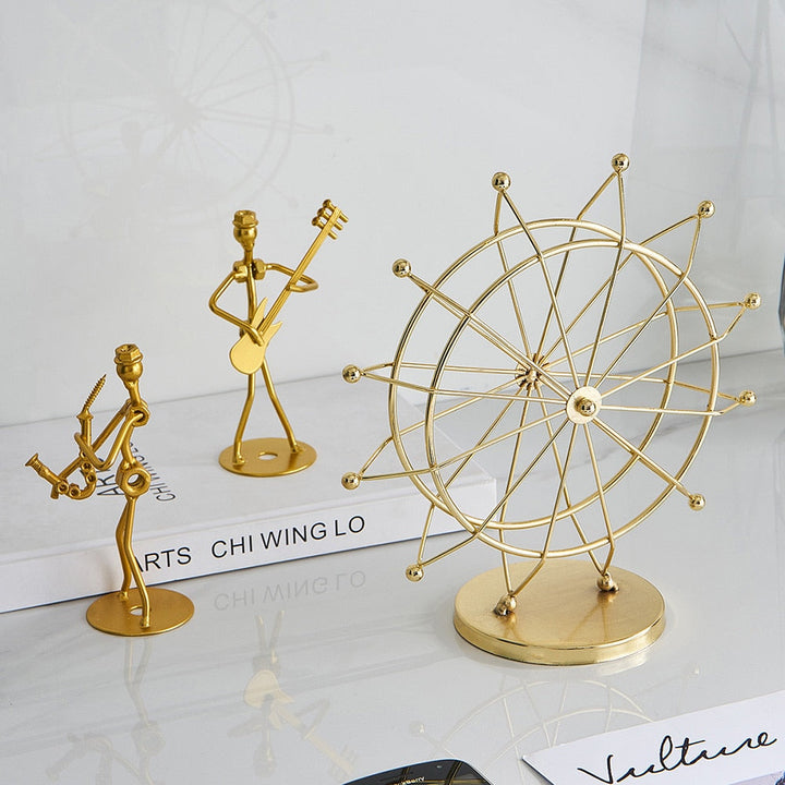 Modern Metal Rotating Home Office Decor | Stornfield