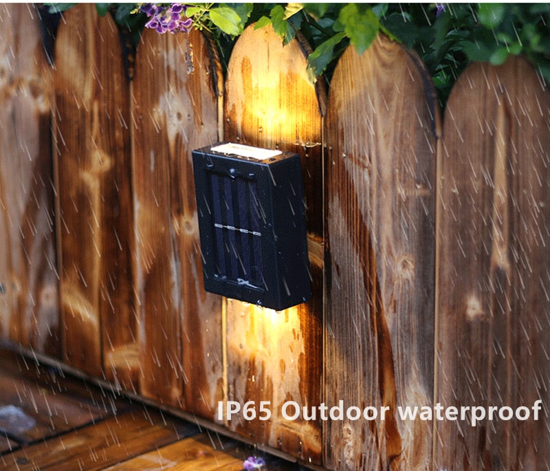 Solar Finish Fence Lighting - IP65 Weatherproof Solar LED Wall Light for Outdoor | Stornfield