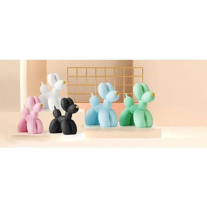 Haku - Balloon dog figure with golden snout | Stornfield