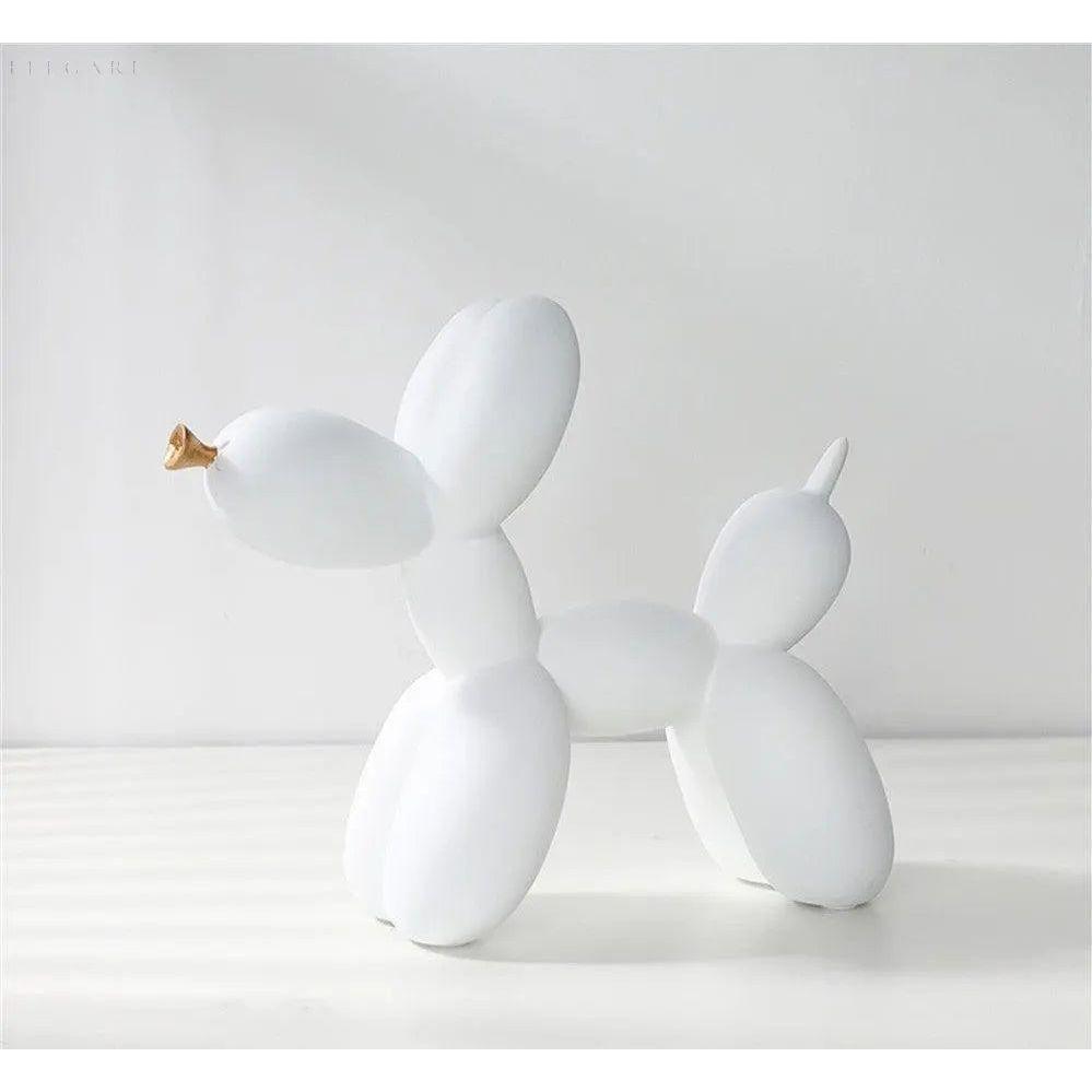 Haku - Balloon dog figure with golden snout | Stornfield