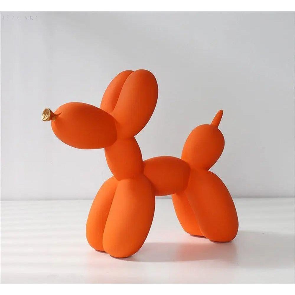 Haku - Balloon dog figure with golden snout | Stornfield