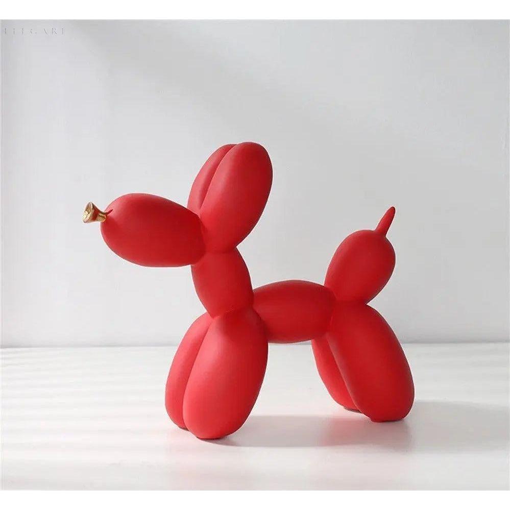 Haku - Balloon dog figure with golden snout | Stornfield