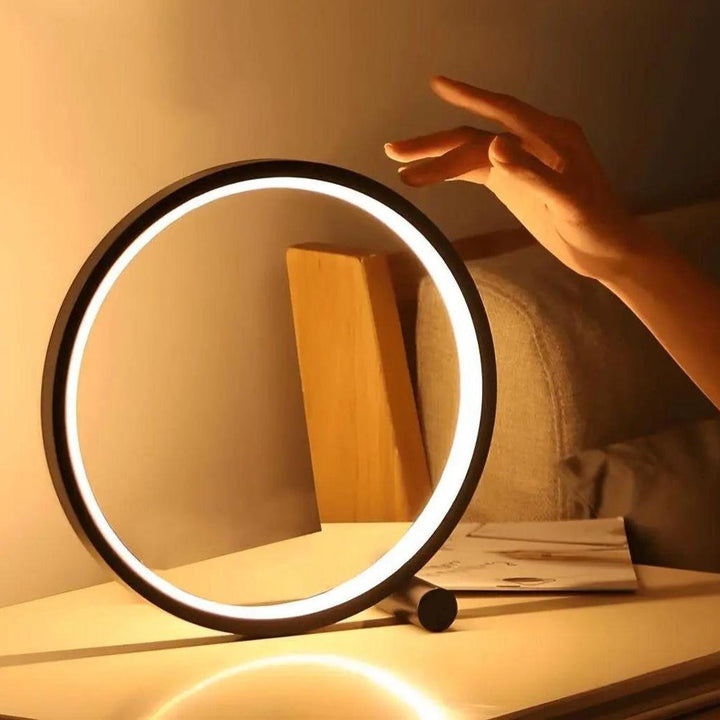 Stornfield | Lampe de table ronde LED dimmable tactile pour espaces créatifs