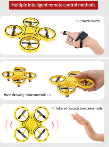 Drone-Hand-Quadcopter (with LED light and cool loop function) | Stornfield