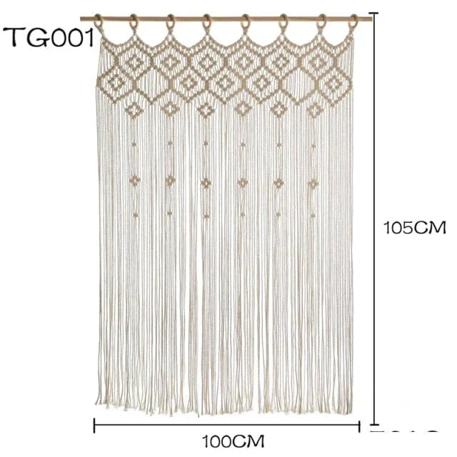 Handwoven Macrame Hanging Drapery | Stornfield