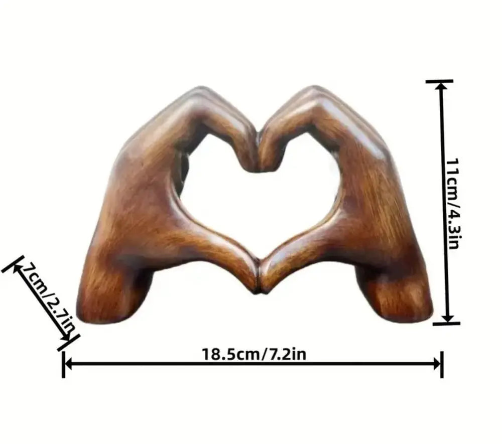 Stornfield | Handcrafted heart sculpture with modern wood grain