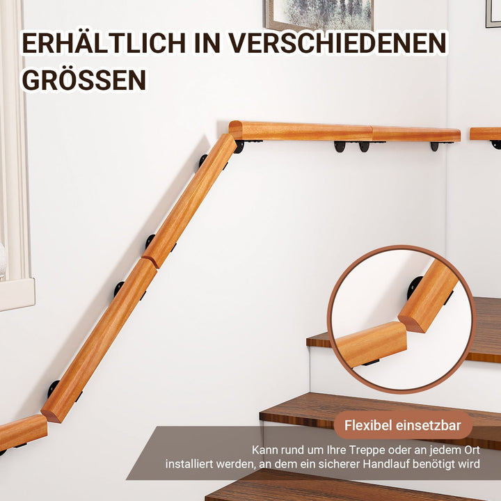 Handrail Stair Railing Pine Wood Half Round Wood | Stornfield